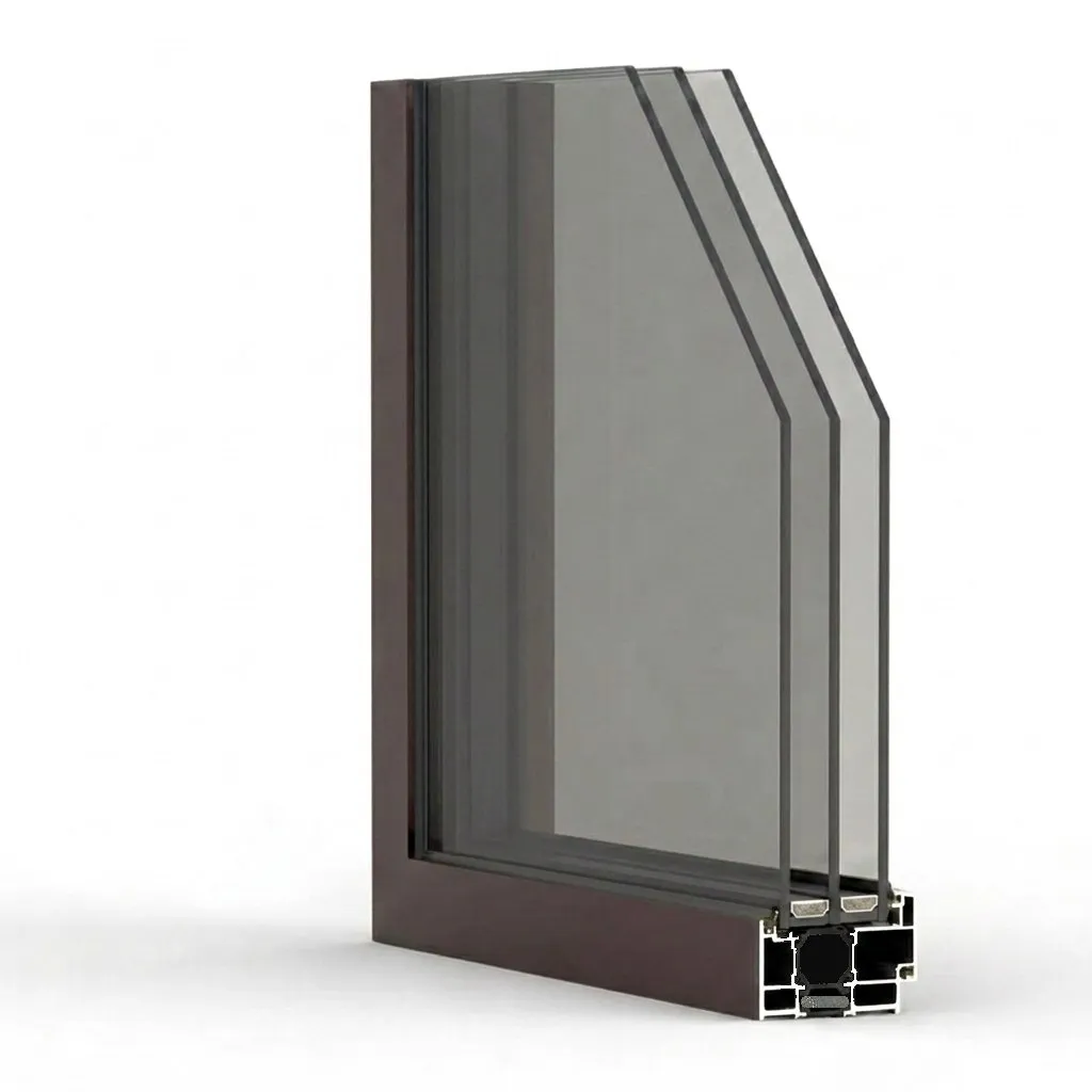 SoLux Ultra-Slim window frame, cut section