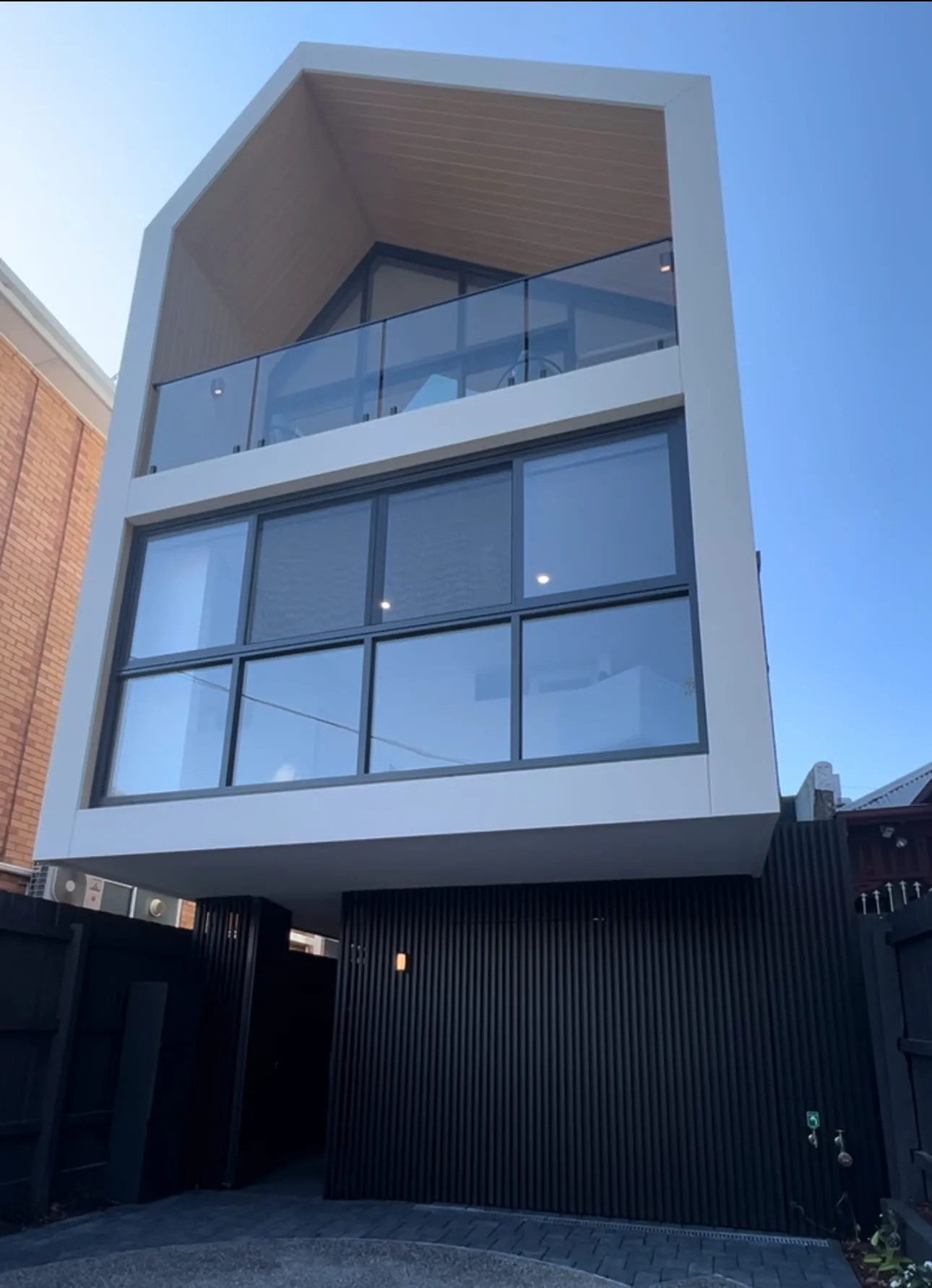 Ultra-slim aluminium windows in Richmond, New Build, Semi-Commercial Series